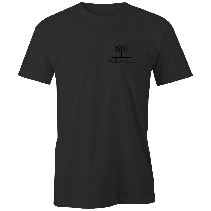 Talowood 100% Cotton Fair Trade Eco Friendly Tee Shirt Black