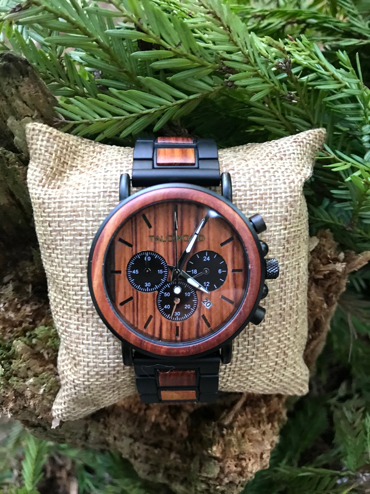 Zebrawood Maverick handcrafted watch
